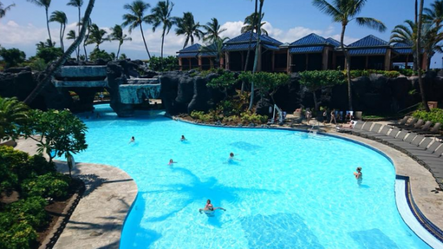 亀と泳げる ハワイ島のヒルトンホテル超おすすめ 体験談ブログ 丸顔の彼女